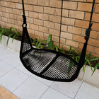 Kit 2 Balanços Suspenso Bali Em Ferro C/ Fibra Sintética Preto