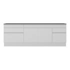 Kit 2 Balcões Com Rodapé Gabinete Pia 150 Cm E Cooktop 70 Cm