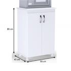 Kit 2 Balcões Multiuso Vitória 2 Portas Branco Ajl Móveis