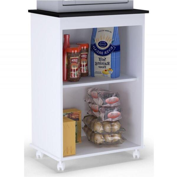 Kit 2 Balcões Multiuso Vitória 2 Portas Branco Ajl Móveis