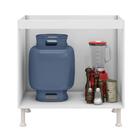 Kit 2 Balcões Para Cooktop 5 Bocas 2 Portas Castanho Avelã