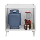 Kit 2 Balcões Para Cooktop 5 Bocas 2 Portas Catarina Branco