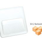 Kit 2 Balizadores Fit 3w 3000k Ip65 Branco 4x4