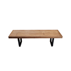 Kit 2 Bancos Bancão Lateral Mesa Industrial 1,30m Ferragem Pr