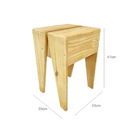 Kit 2 Bancos De Madeira Floripa - Natural