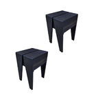 Kit 2 Bancos Floripa - Preto