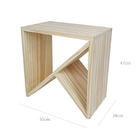 Kit 2 Bancos Multifuncionais - Natural