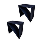 Kit 2 Bancos Multifuncionais - Preto