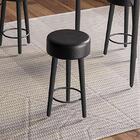 Kit 2 Bancos Paris Baixo 50cm Pés Preto - Salaone