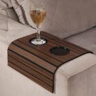 Kit 2 Bandeja Esteira Para Braço De Sofá Mel Com Porta Copos