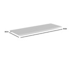 Kit 2 Bandeja Gondola Rack Fit Branco 4x 30x90 Ch22 Pe Verde