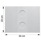 Kit 2 Bandejas Laqueada Porta Copos Para Braço De Sofá Branco