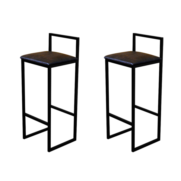 Kit 2 Banqueta Alta Cozinha Bar Balcão Bistrô Industrial Pret