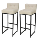 Kit 2 Banqueta Alta Gourmet Malibu 75cm Bistro Bar Believe Co