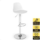 Kit 2 Banqueta Alta Leda Estofada Com Base Giratória E Regula