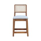 Kit 2 Banqueta Baixa/cadeiras Gabi Encosto Telinha Natural As