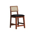 Kit 2 Banqueta Baixa/cadeiras Gabi Encosto Telinha Natural As