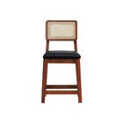 Kit 2 Banqueta Baixa/cadeiras Gabi Encosto Telinha Natural As