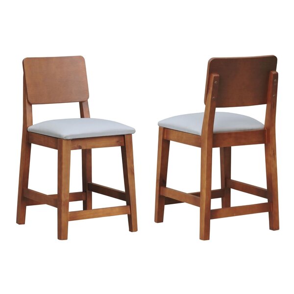 Kit 2 Banqueta Baixa/cadeiras Lyon Madeira Encosto Anatômico