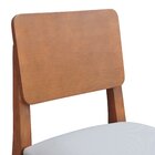 Kit 2 Banqueta Baixa/cadeiras Lyon Madeira Encosto Anatômico