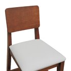 Kit 2 Banqueta Baixa/cadeiras Lyon Madeira Encosto Anatômico