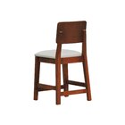 Kit 2 Banqueta Baixa/cadeiras Lyon Madeira Encosto Anatômico