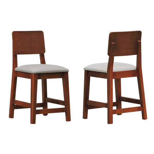 Kit 2 Banqueta Baixa/cadeiras Lyon Madeira Encosto Anatômico