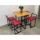 Kit 2 Banqueta Baixa Para Cozinha Preta Industrial Assento Es