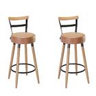 Kit 2 Banqueta Cadeira Banco Moscou Amarula