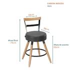 Kit 2 Banqueta Cadeira Banco Moscou Preto