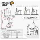 Kit 2 Banqueta Cozinha Americana Bistro Giratória Alta