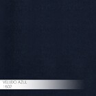 Kit 2 Banqueta Decorativa Kathy Base Bronze Veludo Azul G41 -