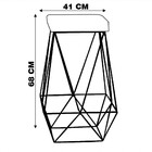 Kit 2 Banqueta Decorativa Kathy Base Bronze Veludo Cinza G41
