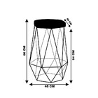 Kit 2 Banqueta Decorativa Rubel Base Bronze Veludo Vermelho G