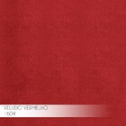 Kit 2 Banqueta Decorativa Rubel Base Bronze Veludo Vermelho G