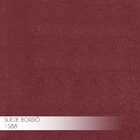 Kit 2 Banqueta Decorativa Selena Base Preta Suede Bordô G41 -