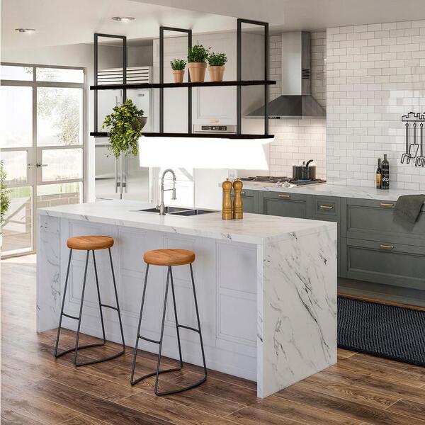 Kit 2 Banqueta E Prateleira Teto Aurum Dhom