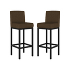 Kit 2 Banqueta Para Balcão De Cozinha Marrom