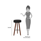 Kit 2 Banquetas Alex Suede Cinza Pés Palito Bnn Decor