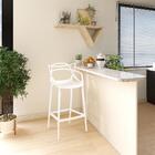 Kit 2 Banquetas Allegra Com Encosto Design Cozinha/bancada -