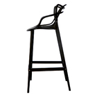 Kit 2 Banquetas Allegra Preta Polipropileno Cozinha Bistrô Ba