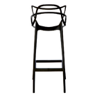 Kit 2 Banquetas Allegra Preta Polipropileno Cozinha Bistrô Ba