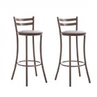 Kit 2 Banquetas Alta 17  Marrom