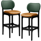 Kit 2 Banquetas Alta Bar Cozinha Jantar Betta L02 Preto Facto