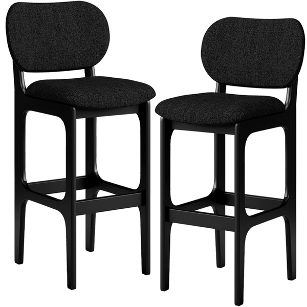 Kit 2 Banquetas Alta Bar Cozinha Sala Jantar Fixa Betta L02 P