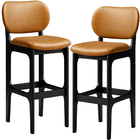 Kit 2 Banquetas Alta Bar Cozinha Sala Jantar Fixa Betta L02 P