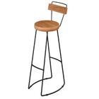 Kit 2 Banquetas Alta Com Encosto Para Aérea Gourmet Aurora