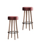 Kit 2 Banquetas Alta Couríssimo Para Balcão Cozinha  Area Gou