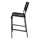 Kit 2 Banquetas Alta De Alumínio Ibiza Preto 70cm Aluminium D