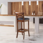 Kit 2 Banquetas Alta Estofada Copacabana 36 X 100 Cm Madeira